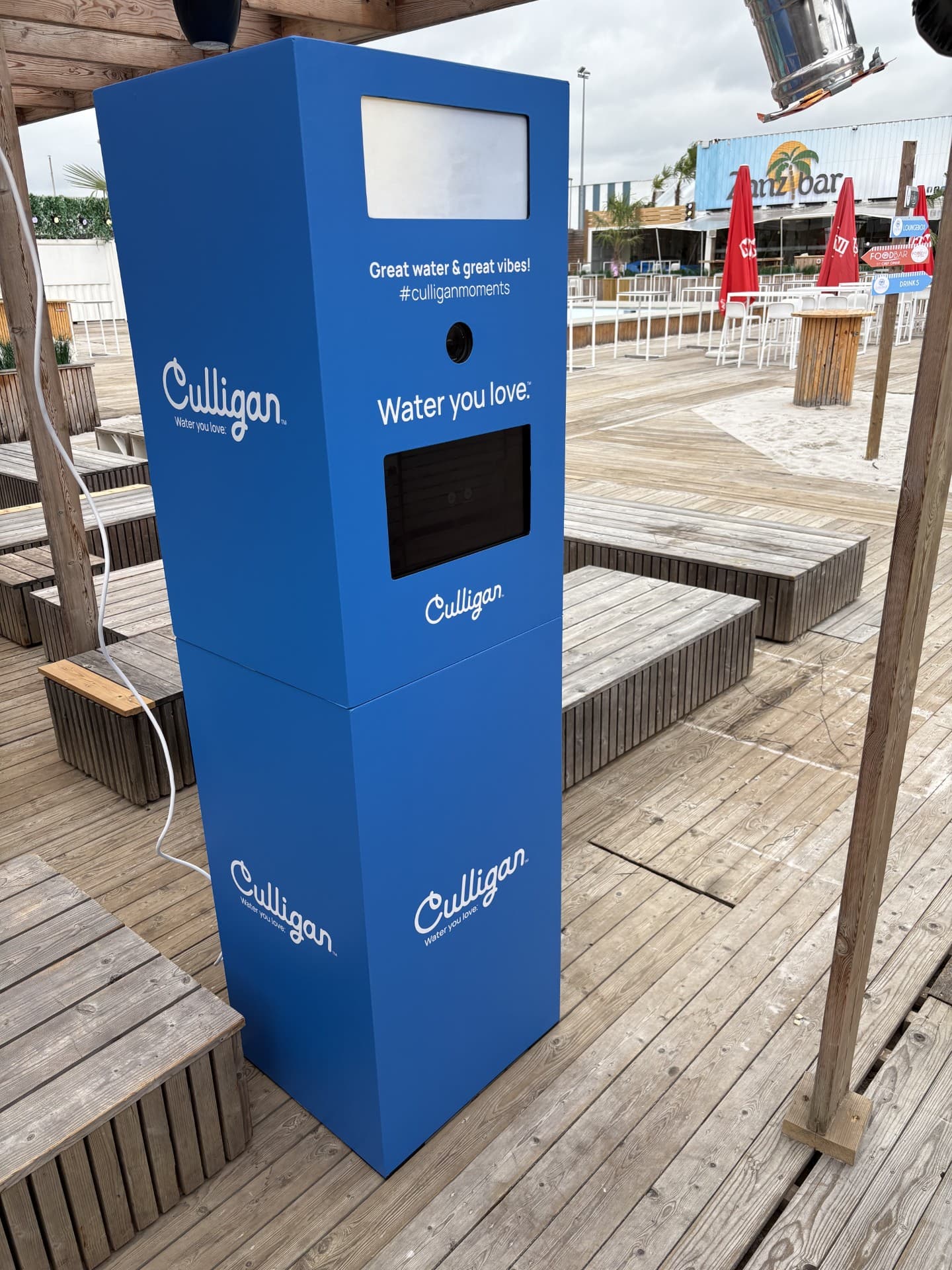 Branded photobooth voor Culligan op de Zomerbar in Londerzeel